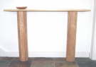 Ash console table straight