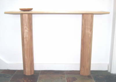 Ash console table straight