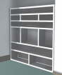 Shelves Rendering perspective