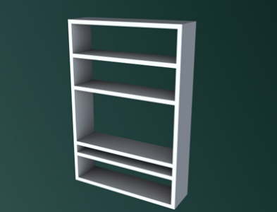 Shelving unit 2 perspective