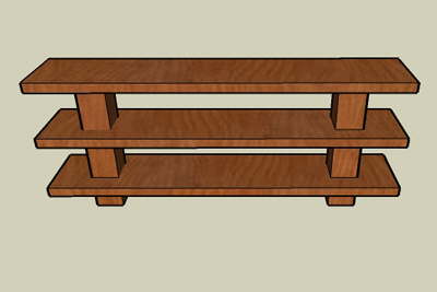 Temple table Front Perspective